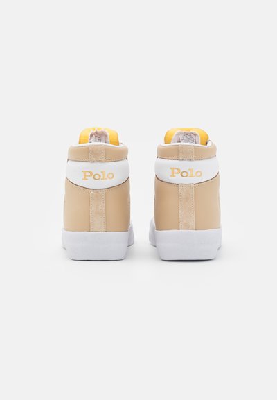 Polo Ralph Lauren COURT VULC MID - Baskets montantes - dune tan/white