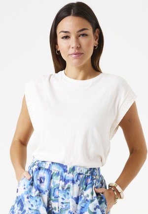 T-shirt imprimé - ecru