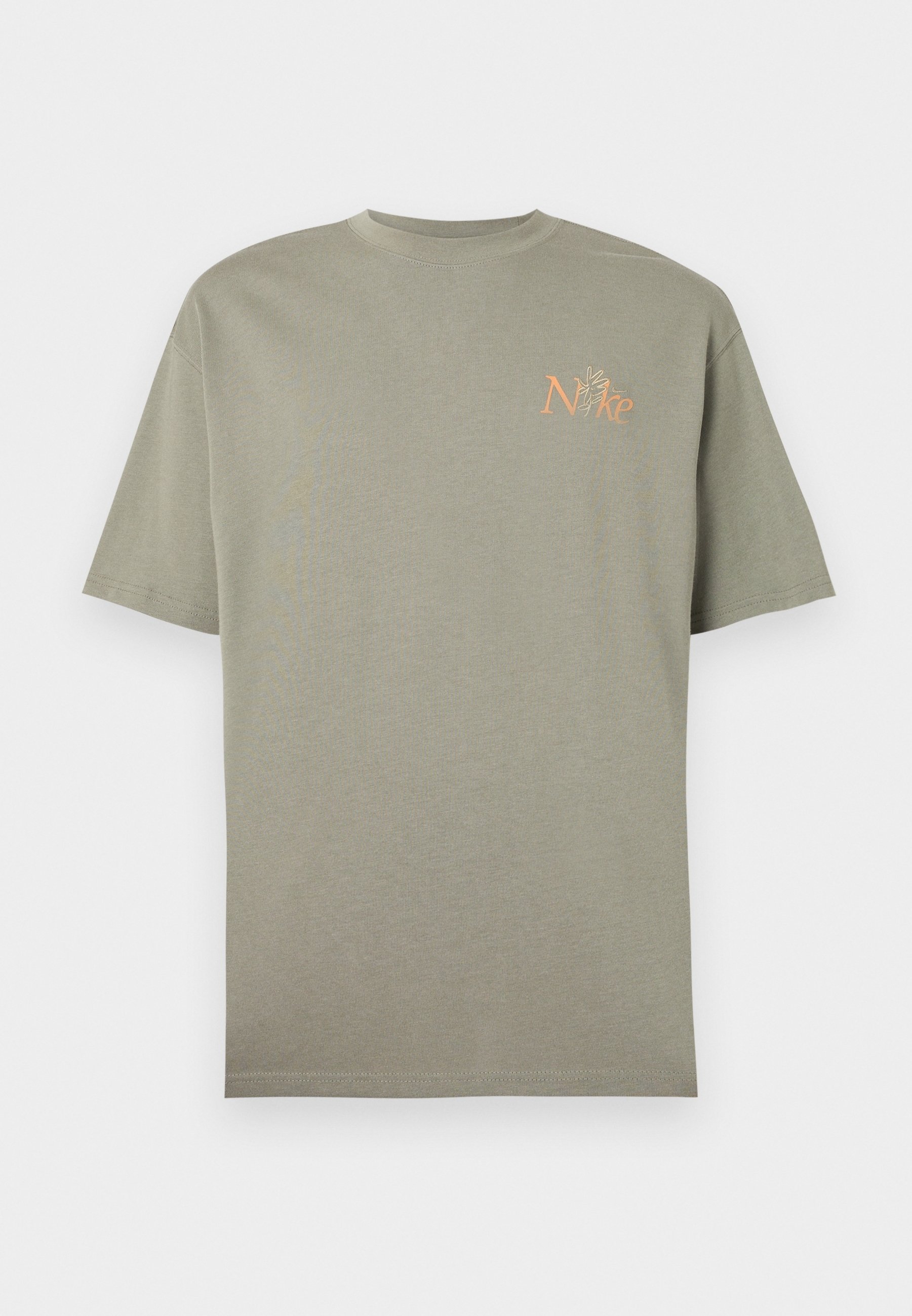 olive and orange nike shirt