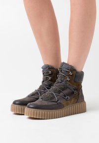 Marc O'Polo Bottines à plateau - khaki