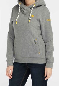 Schmuddelwedda Mikina s kapucí - mottled grey