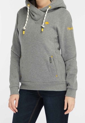 Schmuddelwedda Jersey con capucha - mottled grey