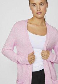 VILA VIRIL OPEN NOOS - Chaqueta de punto - bonbon