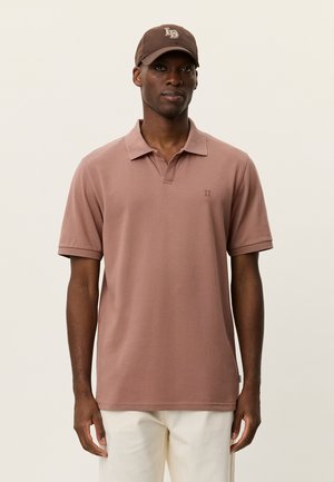 Bluză polo - cognac red