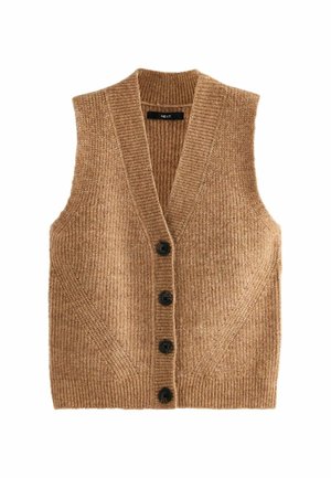 BUTTON FRONT TANK - REGULAR FIT - Smanicato - camel