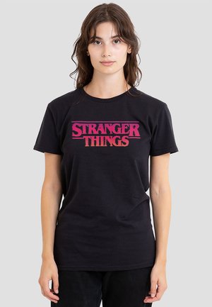 STRANGER THINGS SUNSET LOGO - T-Shirt print - black