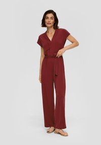 s.Oliver BLACK LABEL Jumpsuit - bordeaux