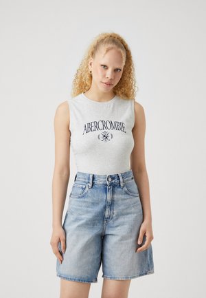 Abercrombie & Fitch, RETRO LOGO CREW TANK - Top - grey heather