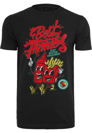 BEST HOMIES  - Camiseta estampada - black