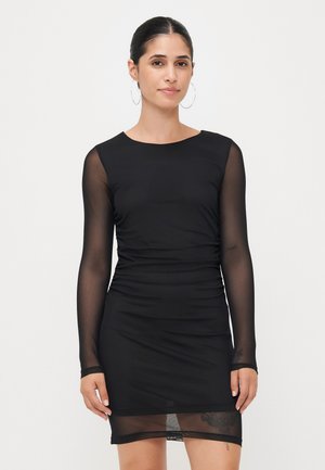 ONLKAYA LIFE RUCHING DRESS  - Etui-jurk - black
