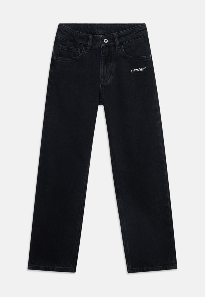 Off-White DIAG MARKER PANT UNISEX - Straight leg jeans - raw black