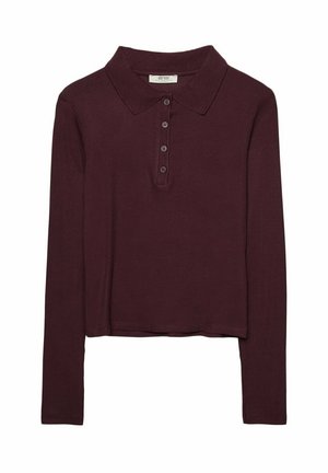 Stradivarius LONG SLEEVE - Langarmshirt - bordeaux