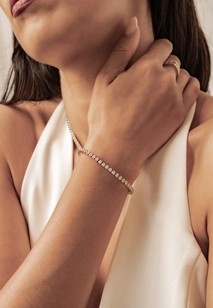 Hey Happiness, CRYSTAL TENNIS - Bracelet - gold-coloured