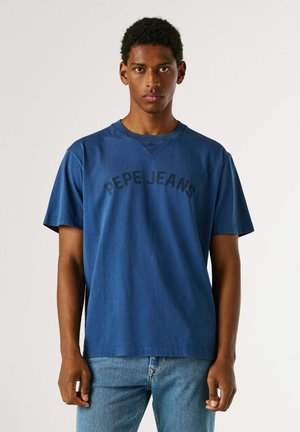 GIO TEE - T-shirt con stampa - washed navy blue