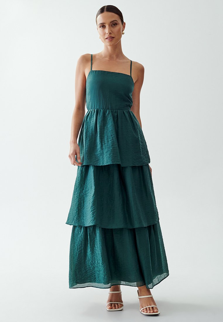 THE FATED NOA TIERED - Maxi dress - emerald/dark green - Zalando