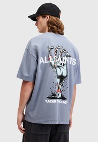 AllSaints Printtipaita - blue