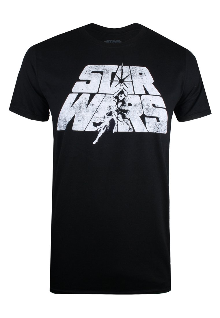 Star Wars T-shirt print zwart