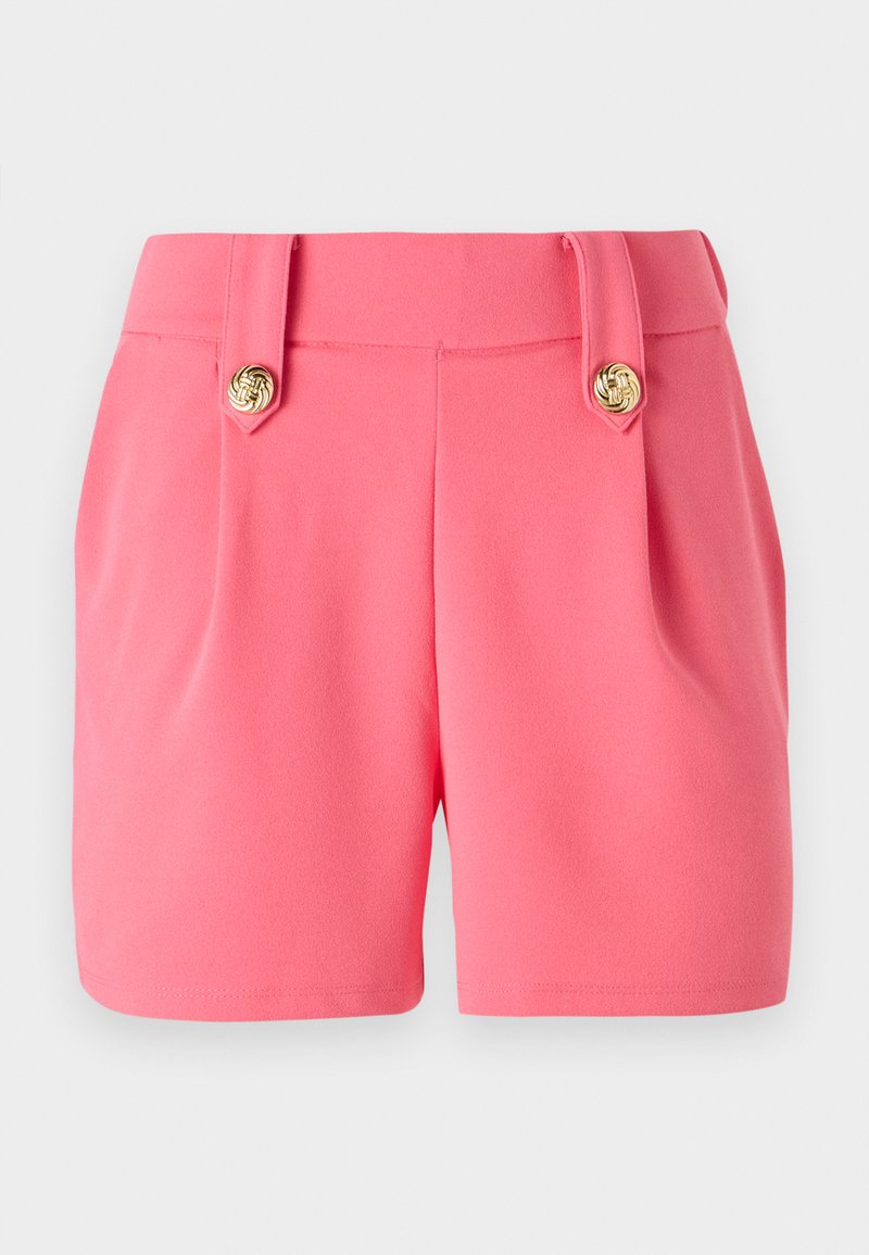 Onsoyours Pantaloncini Donna Lino Estivi – Vita Alta Con Cintura Elastica, Rosa Chiaro, Taglia S