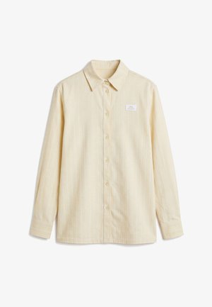 Pegador, OLGA STRIPED SHIRT - Button-down blouse - butter yelllow
