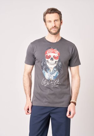 DEELUXE, ROCKER - T-shirt print - holzkohle