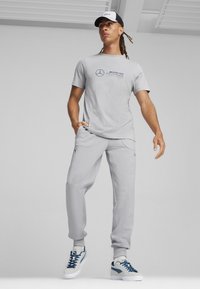 Puma LOGO - Tričko s potlačou - team silver