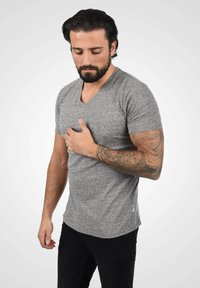 Solid SDALARUS - Camiseta estampada - grey melange