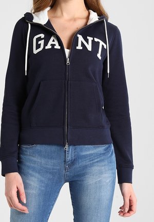 Sweater met rits - dark blue
