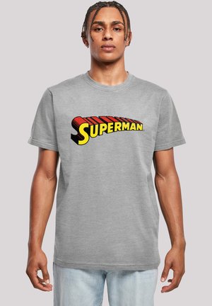 DC COMICS SUPERHELDEN SUPERMAN TELESCOPIC - Print T-shirt - heather grey