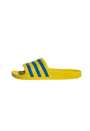 ADILETTE AQUA - Badslippers - yellow   bright royal   yellow