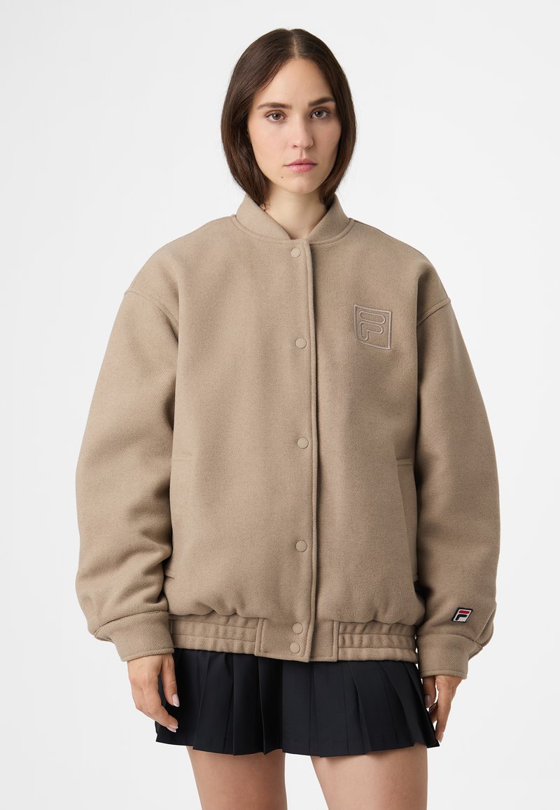 Fila APPAREL COMO FELTED VARSITY  - Bomberjacke - weathered teak