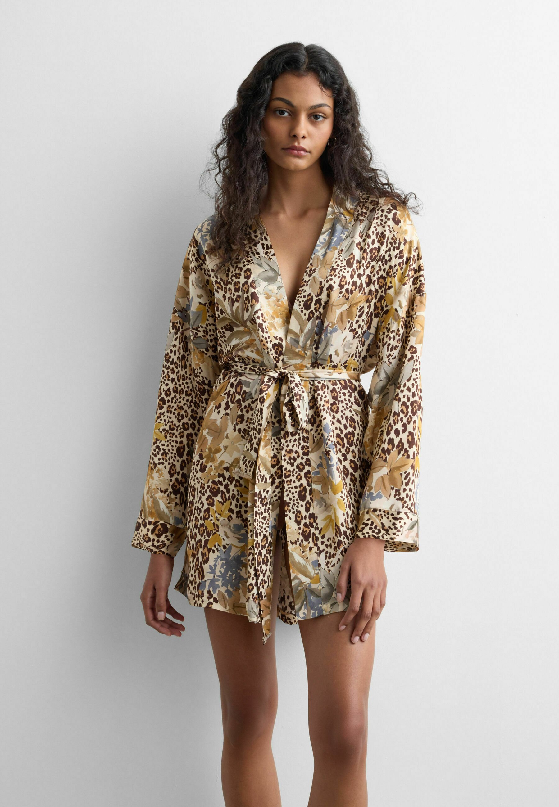 Accappatoio Donna Lalala In Cotone Morbido – Vellicato, Con Tasche, Maniche 3/4, Cintura (Taglie S-XXL)