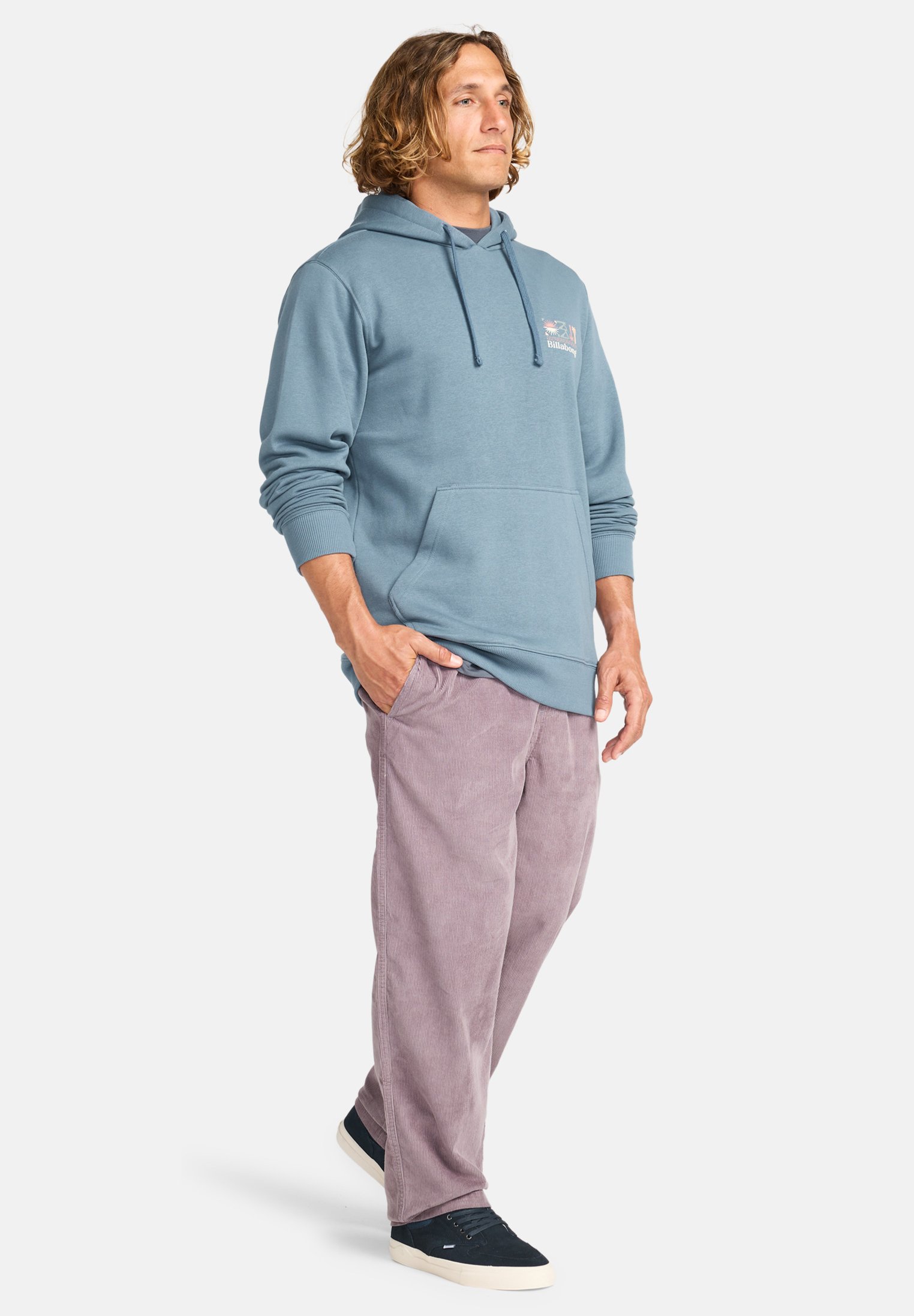 Billabong FOUNDATION - Sweatshirt com capuz - slate blue/azul