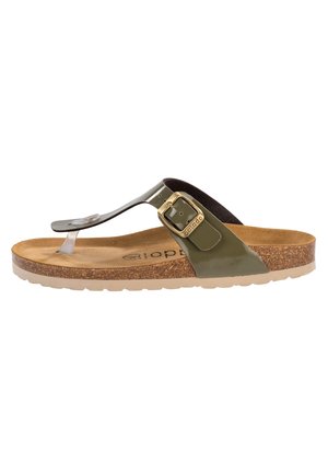 KOS - T-bar sandals - olive lack