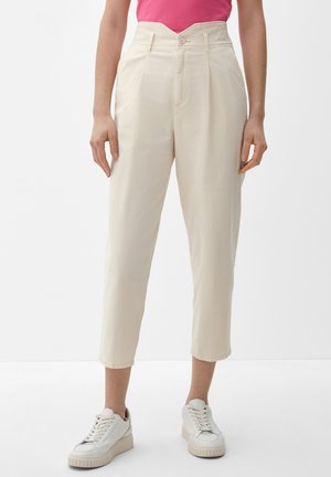 RELAXED À JAMBES - Stoffhose - helles beige