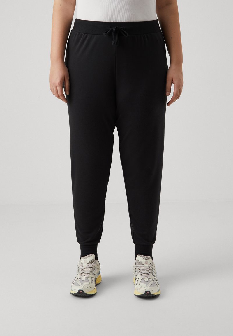 Even&Odd Curvy - Tracksuit bottoms - black, Enlarge