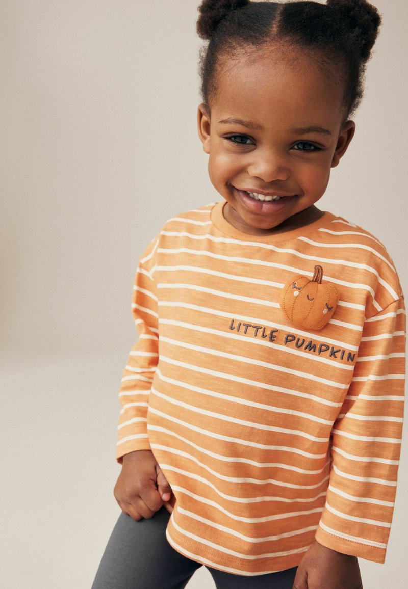 Next REGULAR FIT - Langarmshirt - orange pumpkin halloween