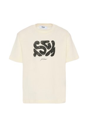 A MANICA CORTA - T-shirt con stampa - ivory