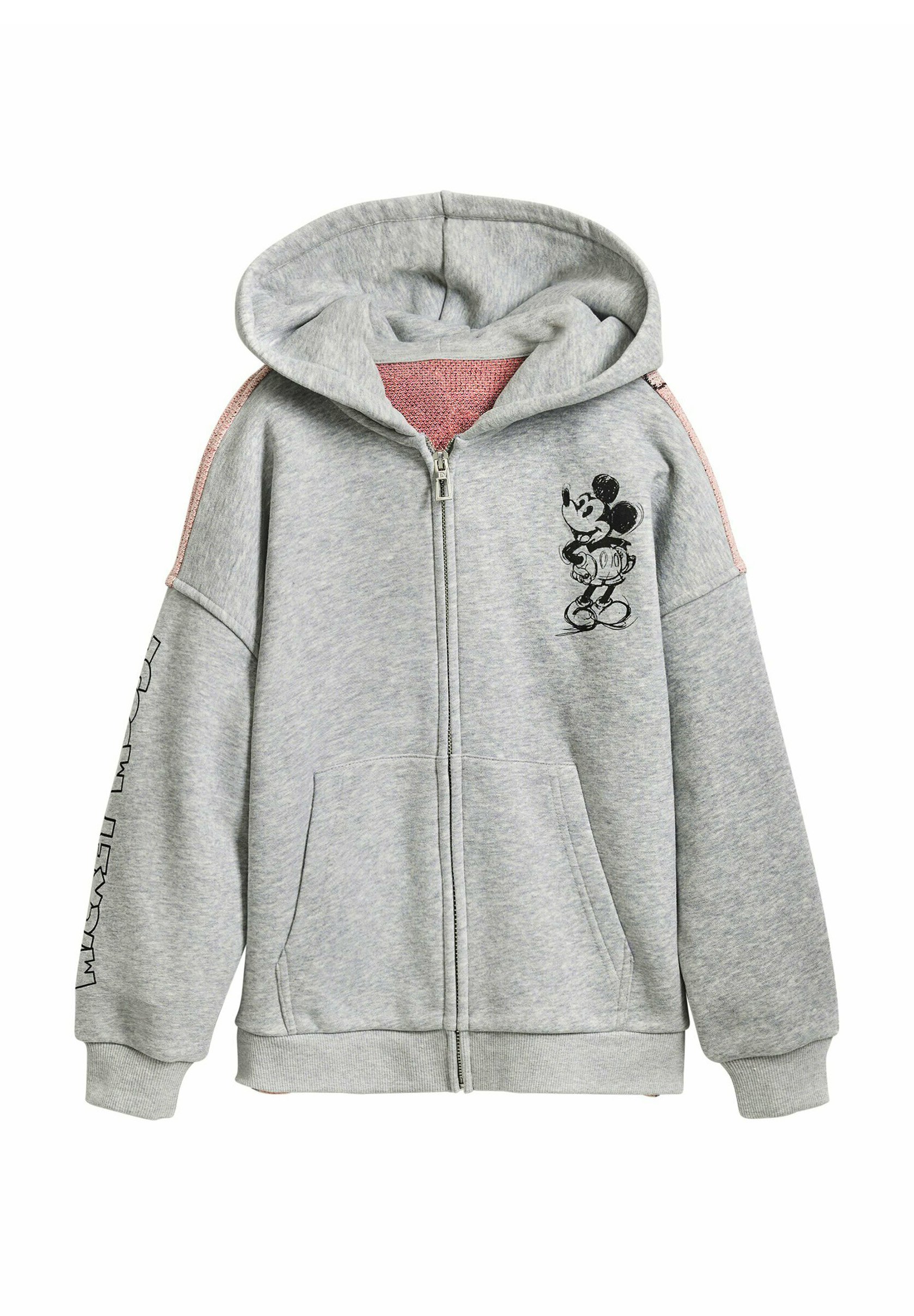 Desigual MICKEY MOUSE - Sweater met rits - grey/grijs - Zalando.nl