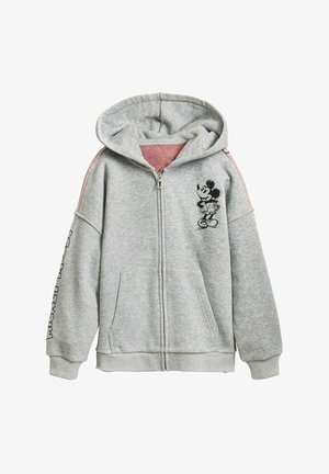 MICKEY MOUSE - Bluză de molton cu fermoar - grey