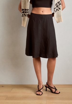 Marc O'Polo A-linjainen hame - black