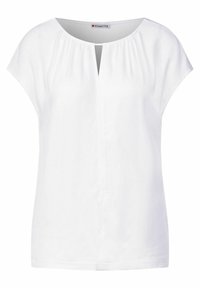 Street One MATERIALMIX MIT CUT OUT - Blouse - weiß