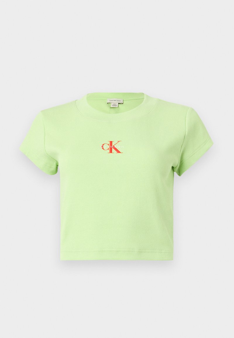 Calvin Klein Jeans T-shirt basic lichtgroen Calvin Klein Jeans T-shirt basic lichtgroen