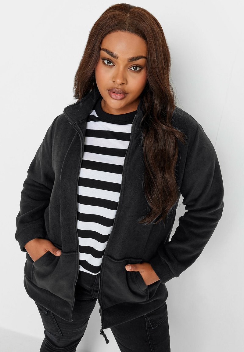Veste Polaire D'hiver Pour Adolescente/fille - Fermeture éclair, Col Montant, Manches Longues En Peluche Douce Et Chaude