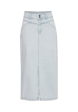 PULZ, PZRACHEL HW - Jeansrok - bleached blue denim
