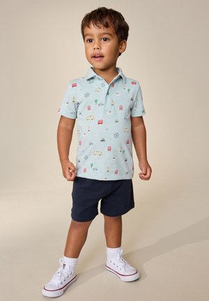 Next, REGULAR FIT - SHORT SLEEVE SET - Jogginghose - blue all over printed london