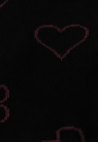 ONLY ONLHAPPIE HEART O NECK - Strickpullover - black