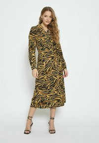 Desires FAITH LONG SLEEVE MIDI - Freizeitkleid - black print