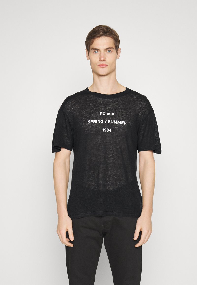 424 UNISEX Print Tshirt black Zalando.de