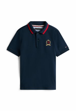 REGULAR FIT CREST INTERLOCK  - Poloshirts - dark night navy