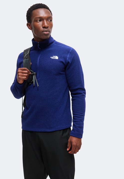 The North Face TEXTURED CAP ROCK 1/4 ZIP - Fleece jumper - bold blue heather — foto 4